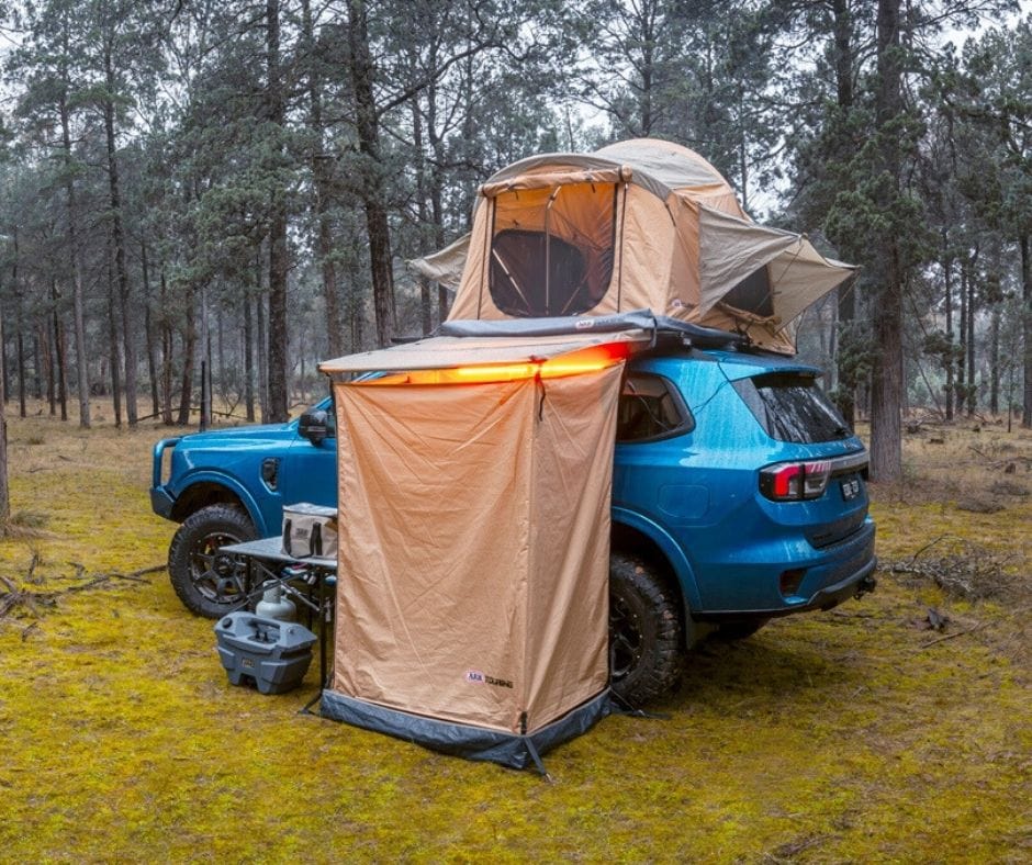 ARB Touring shower area with floor mat