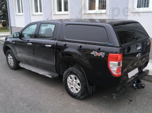 parked black pickup Canopy Hardtop top