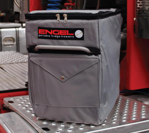 Fridge cover ENGEL grey for small capacity with a front pocket
