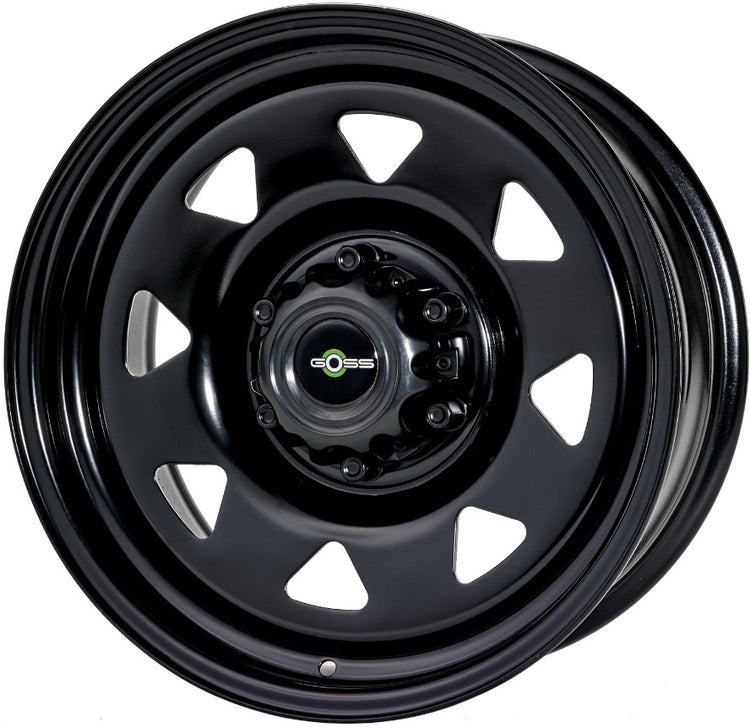 6-hole black steel rim for Pajero 20007+