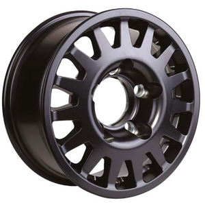 black aluminum rim with 5 center holes from manano