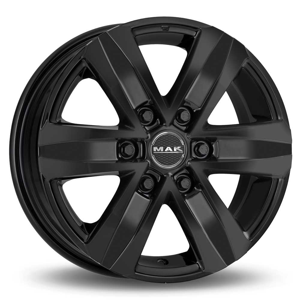 2012+ Ford Ranger MAK STONE6T aluminum wheel - Black Bright 17 inch / 22 / 6 x 139.7