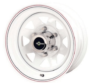 Wheel GOSS triangular white 7x16 5x150 ET5 CB113 - Toyota HZJ 78/79