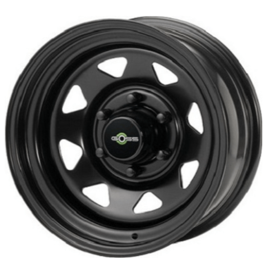 Wheel GOSS triangular black 7x16 6x139.7 ET13 CB110 - Nissan Navara D22