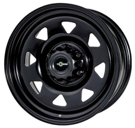 Rim GOSS Triangular black II 8x17 6x139.7 ET20 CB110 - Nissan Navara D22