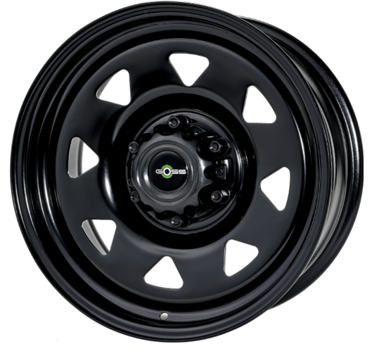 Wheel GOSS Triangular Black II (any size) - Nissan Navara D23 NP300 7x16" - 6x114.3 - ET18 - CB66.1