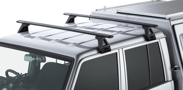 1-2 roof rack kit Rhinorack - Toyota Land Cruiser 79 Double Cab 2 / Vortex (oval) / 110mm