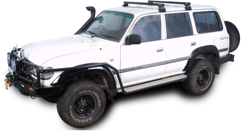 Kit 2 to 4 roof bars Rhinorack - Toyota Land Cruiser 80