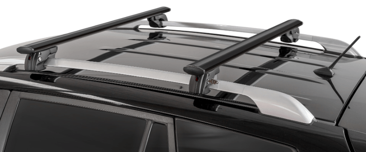 Menabo clamp on roof bars Land Cruiser 200 carrier on original equipment