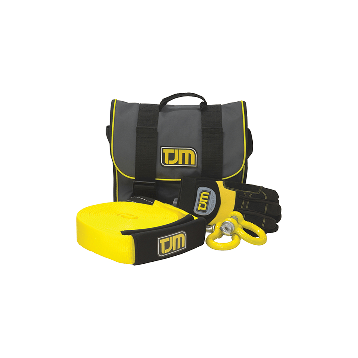 TJM winch kit up to 8,000KG with strap, shackle and gloves