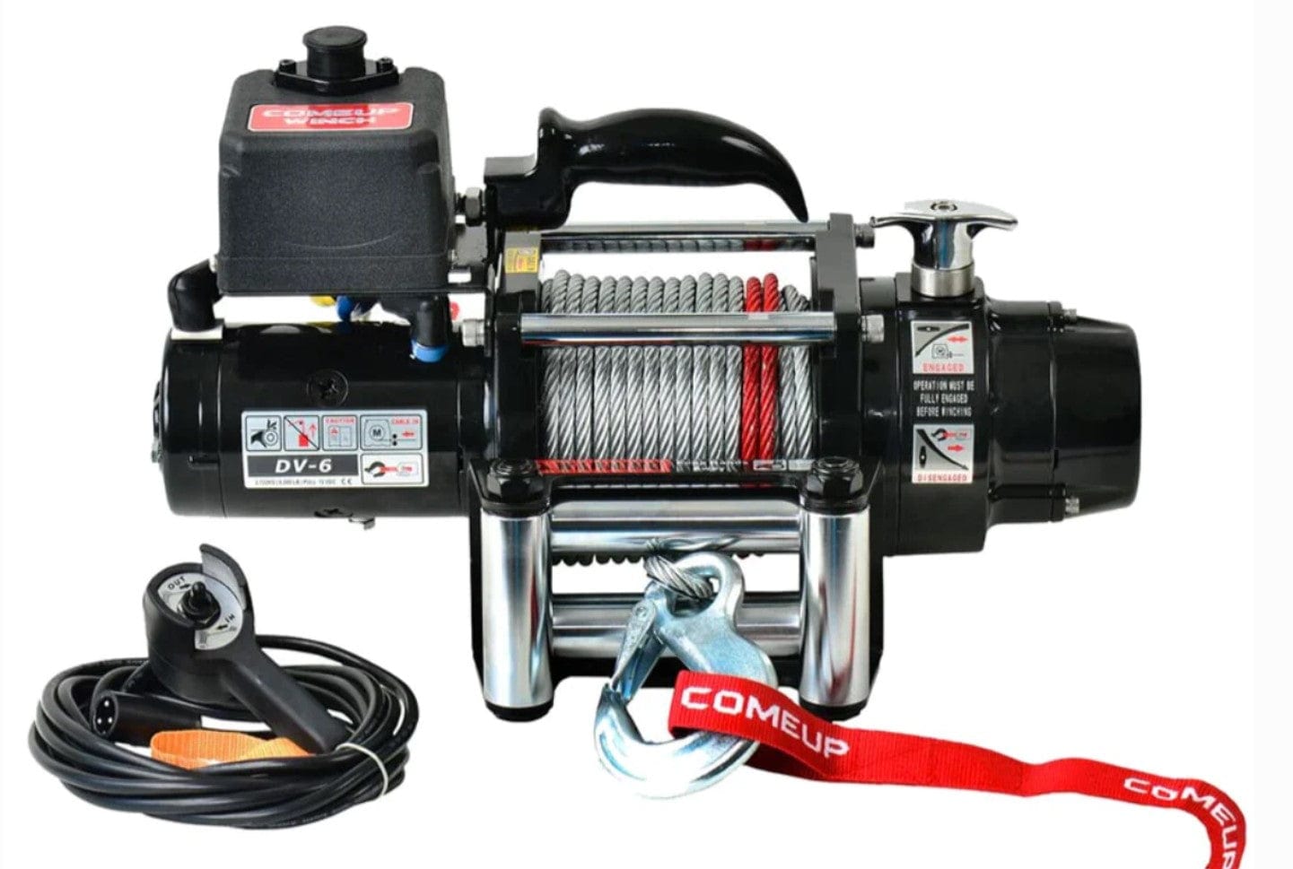 Kit N4 Offroad + winch (choice of) - Ford Ranger Raptor 2023+ Winch Come Up DV6 - 2.7T - steel cable