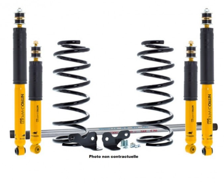 Old Man Emu suspension kit with grey front torsion bar