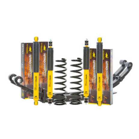 OME suspension kit with springs and shocks yellow black
