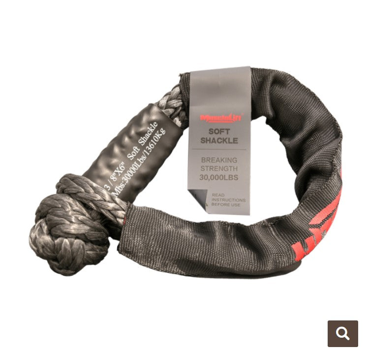 Flexible shackle for pulling more than 13T regular, with protection