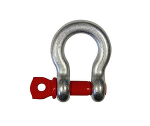 Grey and red shackle for 2T winch pull