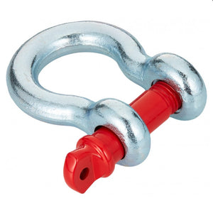 Grey and red ARB winch shackle for safe towing