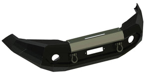 black and beige N4 offroad steel bumpers with fog holes