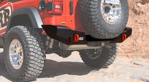 rear jeep wrangler red with ARB bumper