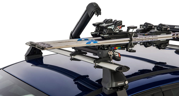 Ski rack Rhinorack with roof rack mounting