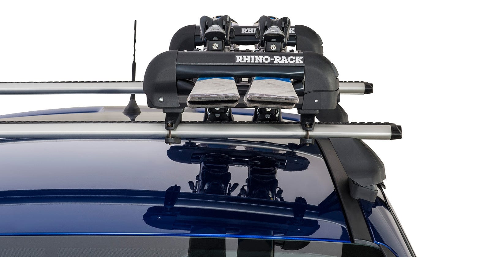 Ski rack Rhinorack with roof rack mounting