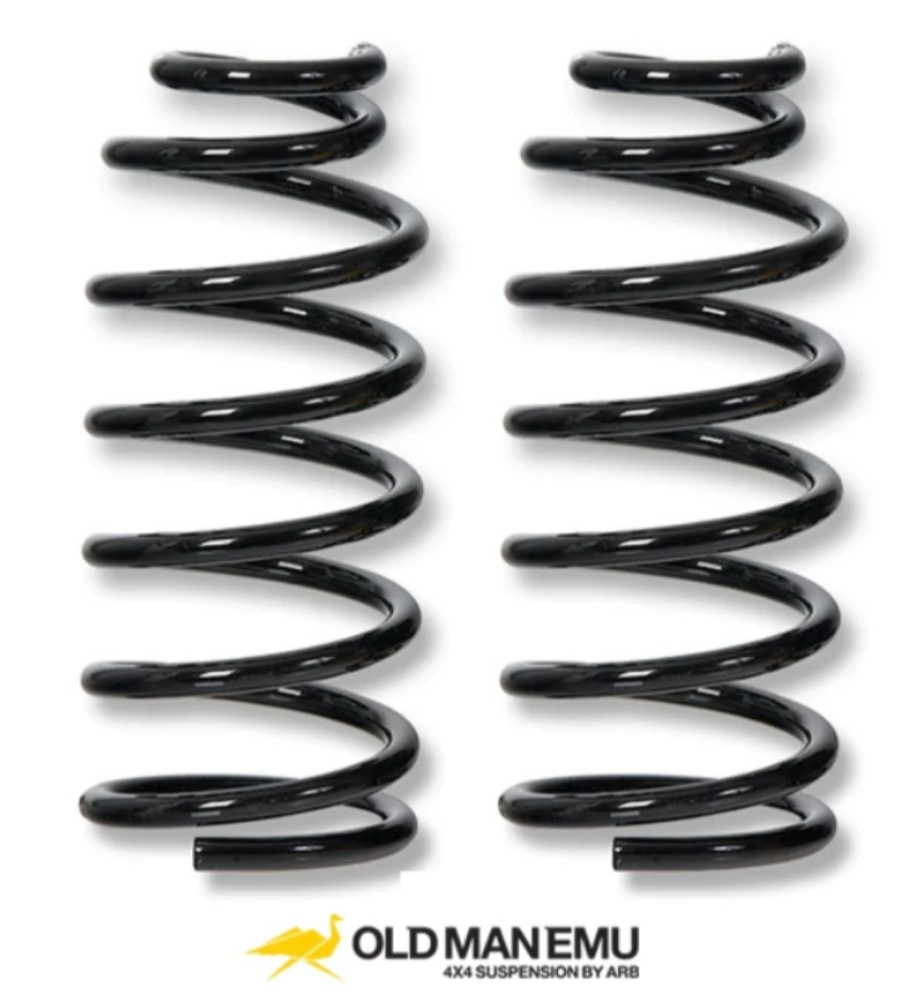 two OME reinforced 4x4 spiral springs