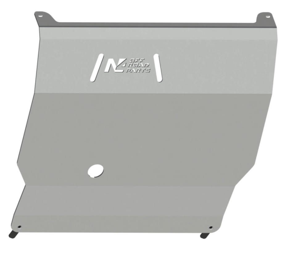 N4 offroad aluminum protection plate on white background