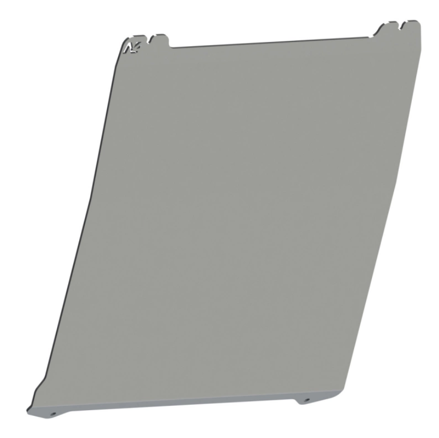 aluminum plate on white background with N4 logo