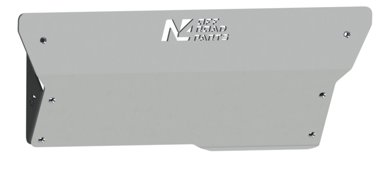 grey alu protective ski with N4 offroad engraved on top