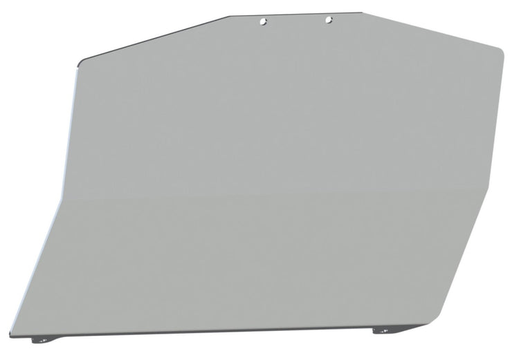 raw aluminum tank cover shown on white background