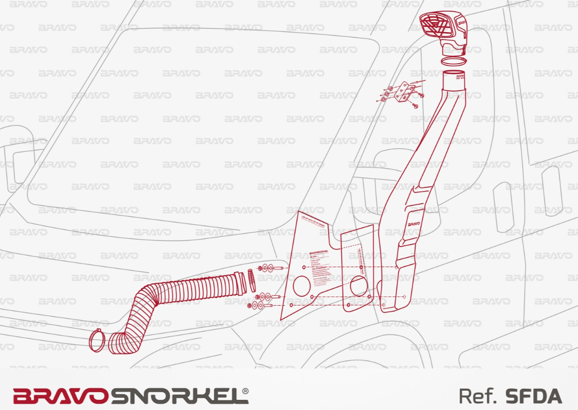 Snorkel Bravo 4x4 - 2006+ Fiat Ducato