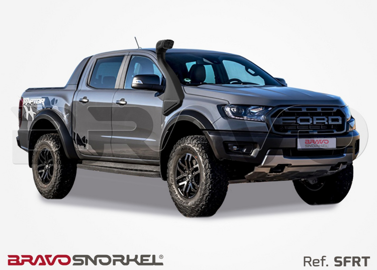 ford ranger raptor gray with a snorkel bravo