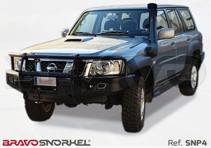 nissan patrol y61 equipped with a snorkel Bravo SNP4