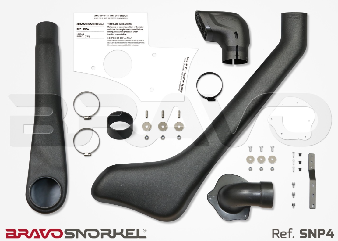 SNORKEL displayed in branded parts bravo snorkel