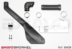black snorkel brand bravo and its different components