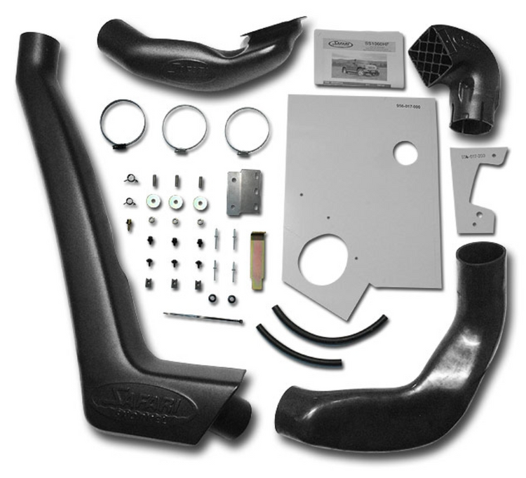 detached view of a snorkel safari 4X4 and its components