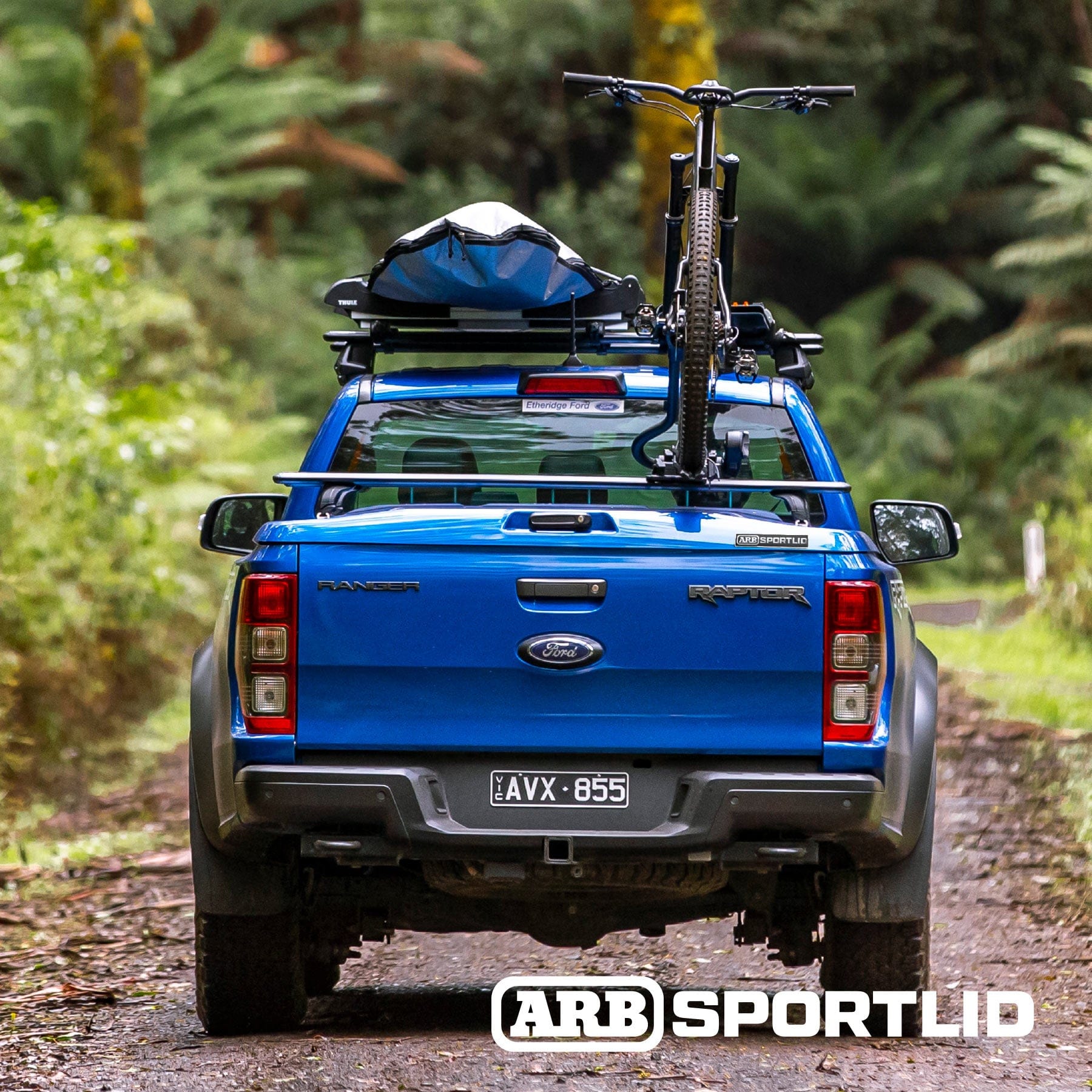 Sportlid V ARB + rail system - Ford Ranger 2012+ / Raptor 2018+