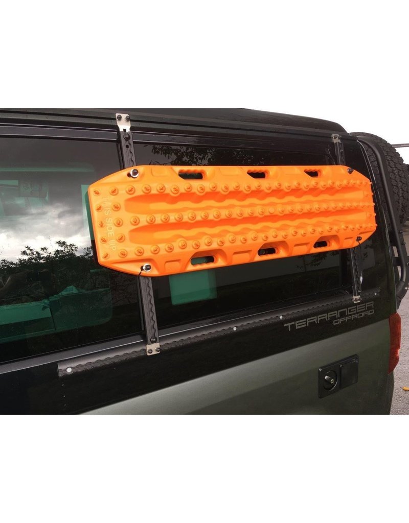 TERRANGER Side Rack System for Volkswagen Transporter T5 & T6 with Maxtrax Orange