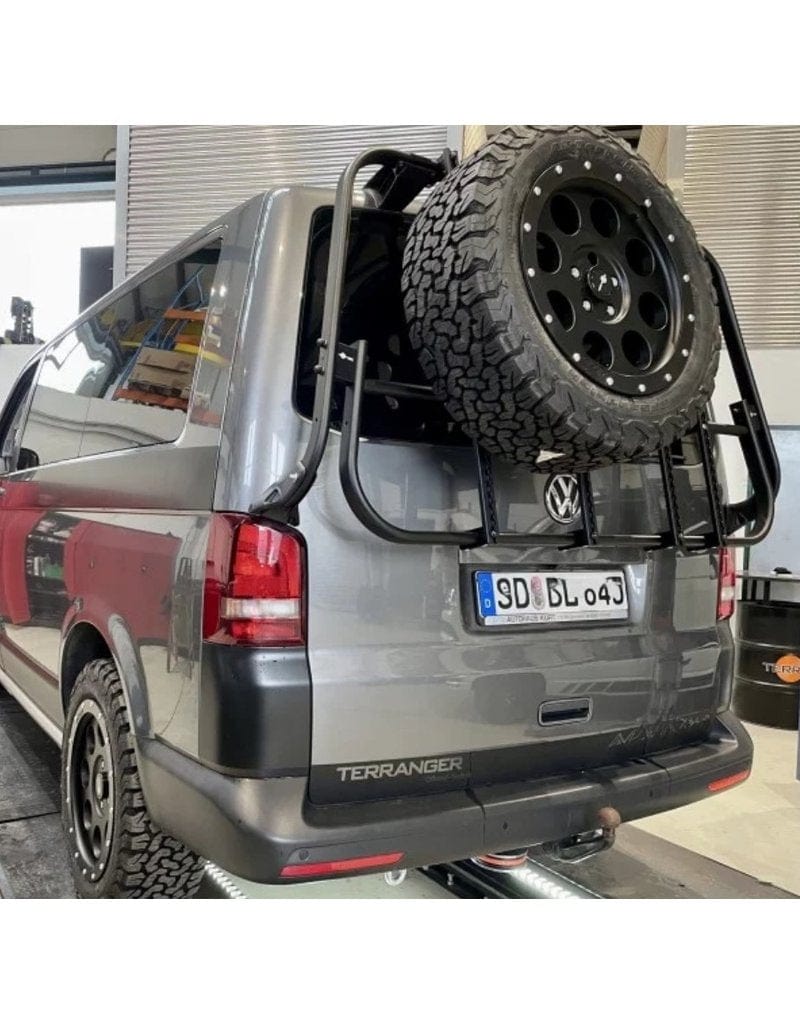 Volkswagen Transporter T5 tailgate carrying system - TERRANGER