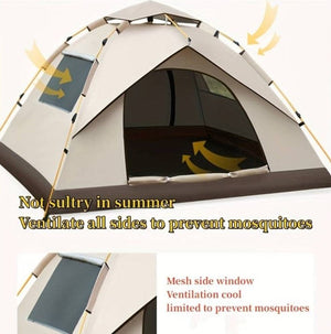 Camping Tent 200 x 150 x 125 cm - 3 to 4 people