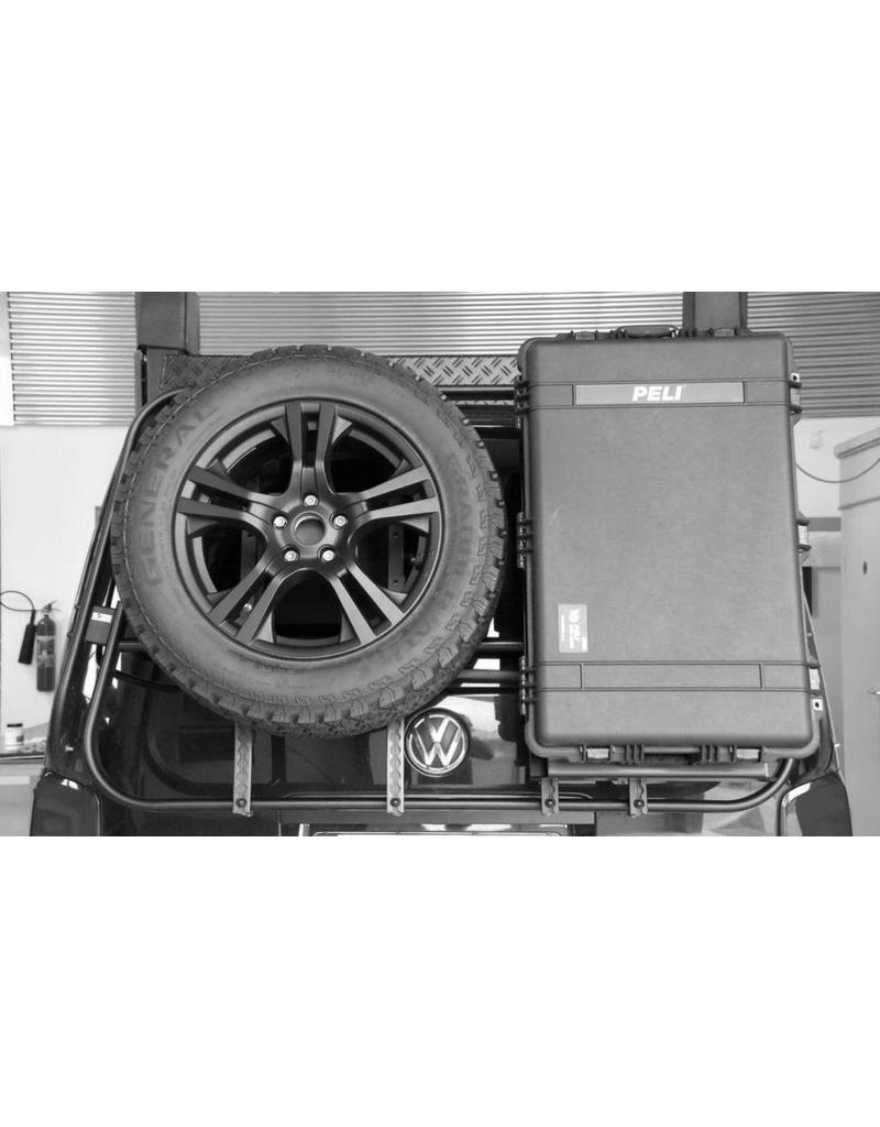 Peli-box door module for a modular load carrier system for VW T5/T6 and MB VITO/VIANO