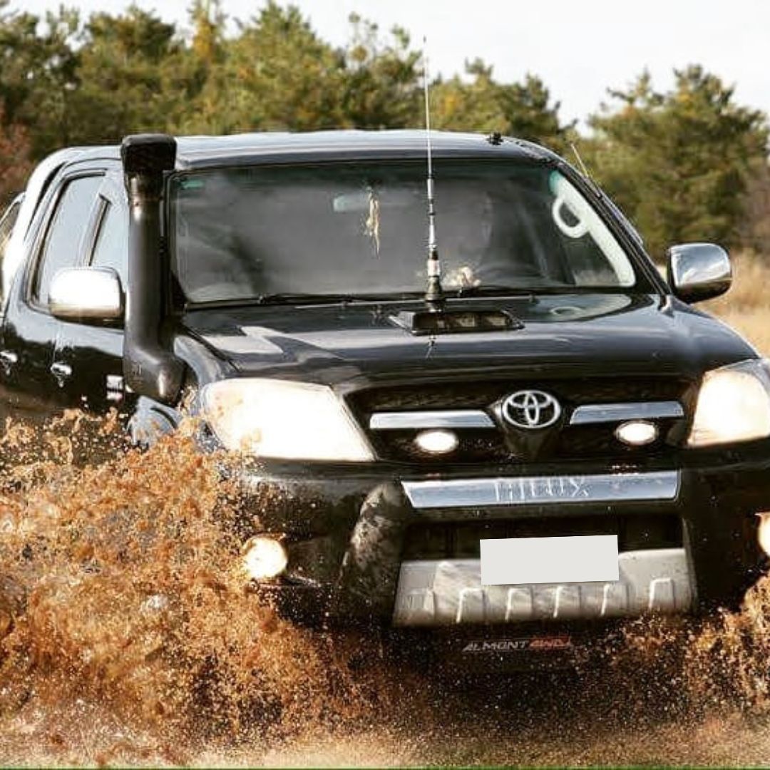 Hilux Black on Off-Road terrain