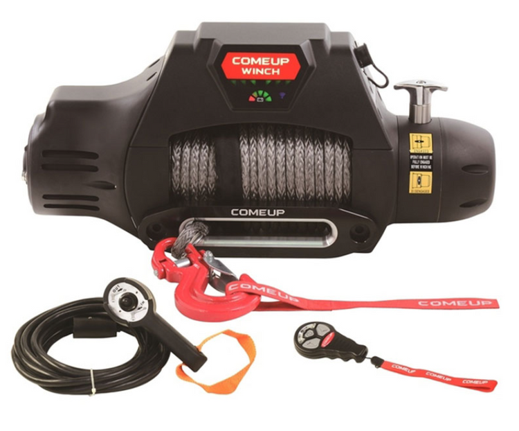 comeup winch synthetic cable with one wired and one remote control