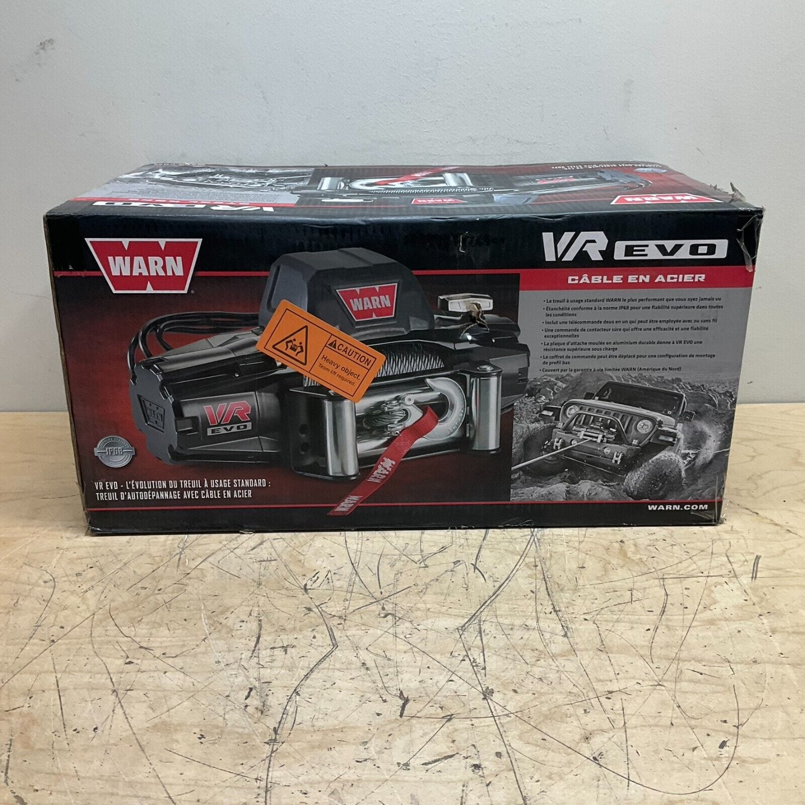 Winch WARN VR-EVO 8 - 3.6 Tons - 12V - steel