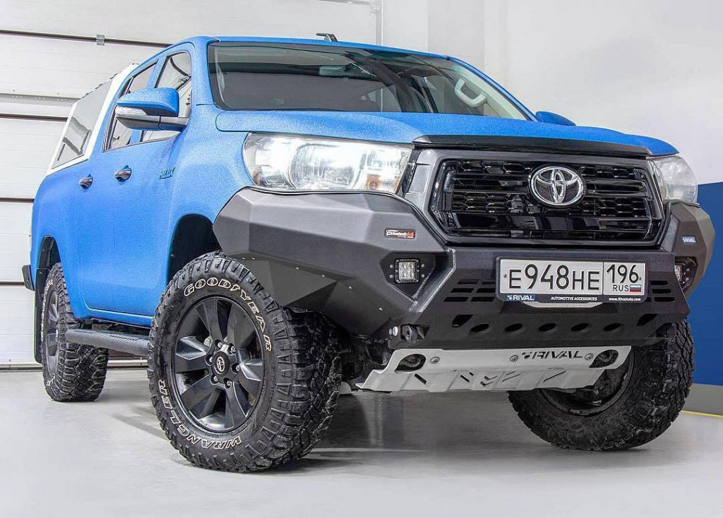 Rival Aluminum Front Bumpers - 2019+ Toyota Hilux Invincible with LED Headlights