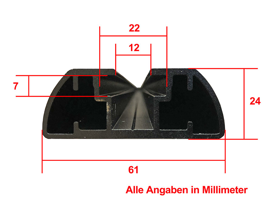 Roof rack attachment bar Rhinorack (1220 mm)