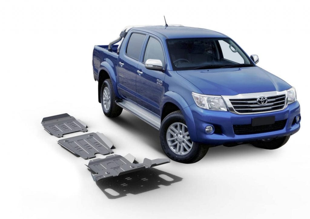 3 Aluminium Rival armours - 6mm - Toyota Hilux Vigo 2005 to 2015