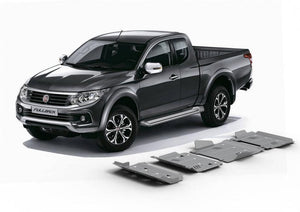 4 Rival aluminum shields for Mitsubishi L200 2015+.