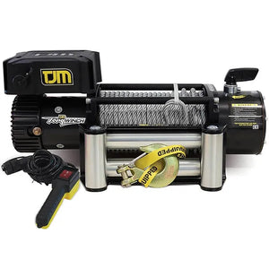 TJM winch with steel cable and remote control