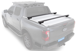 black roof racks on the pick up Bed Truck