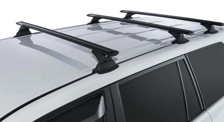 3 roof racks on Toyota roof